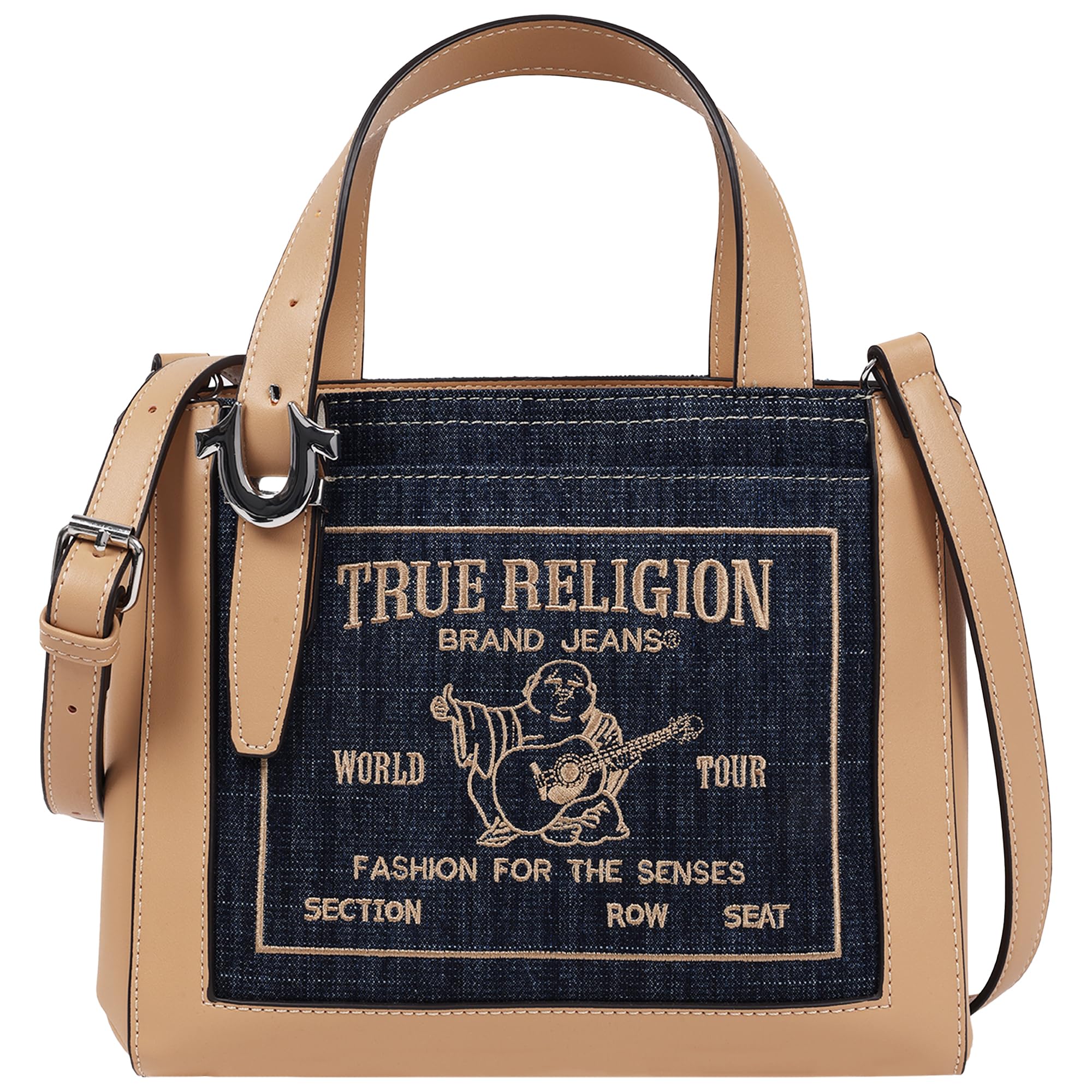 【tannai】True ReligionVINNYUltraBaggy True Religion Bolsa transversal Arvin Buddha Motif | Amazon.com.br